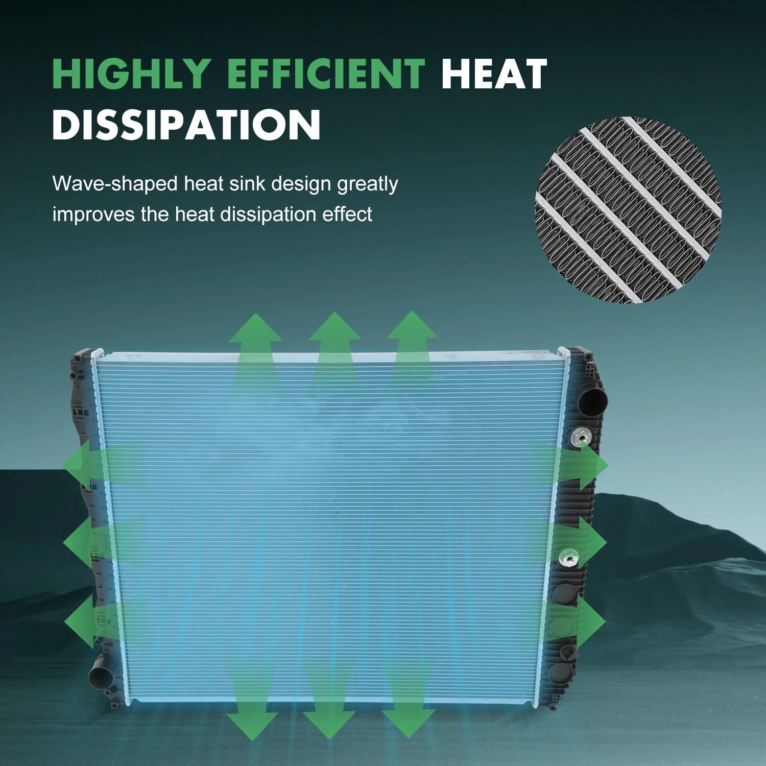 Radiator for Mack Vision, Volvo VNM, VNL (2015–2018)