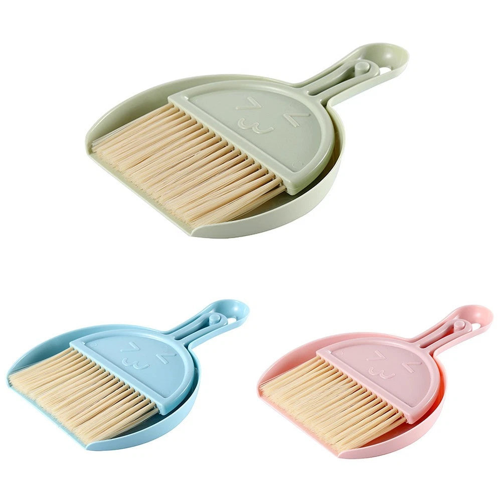 Set of 1 Dustpan Tools Multifunction Nylon Wool Brush for Computer Cleaning
