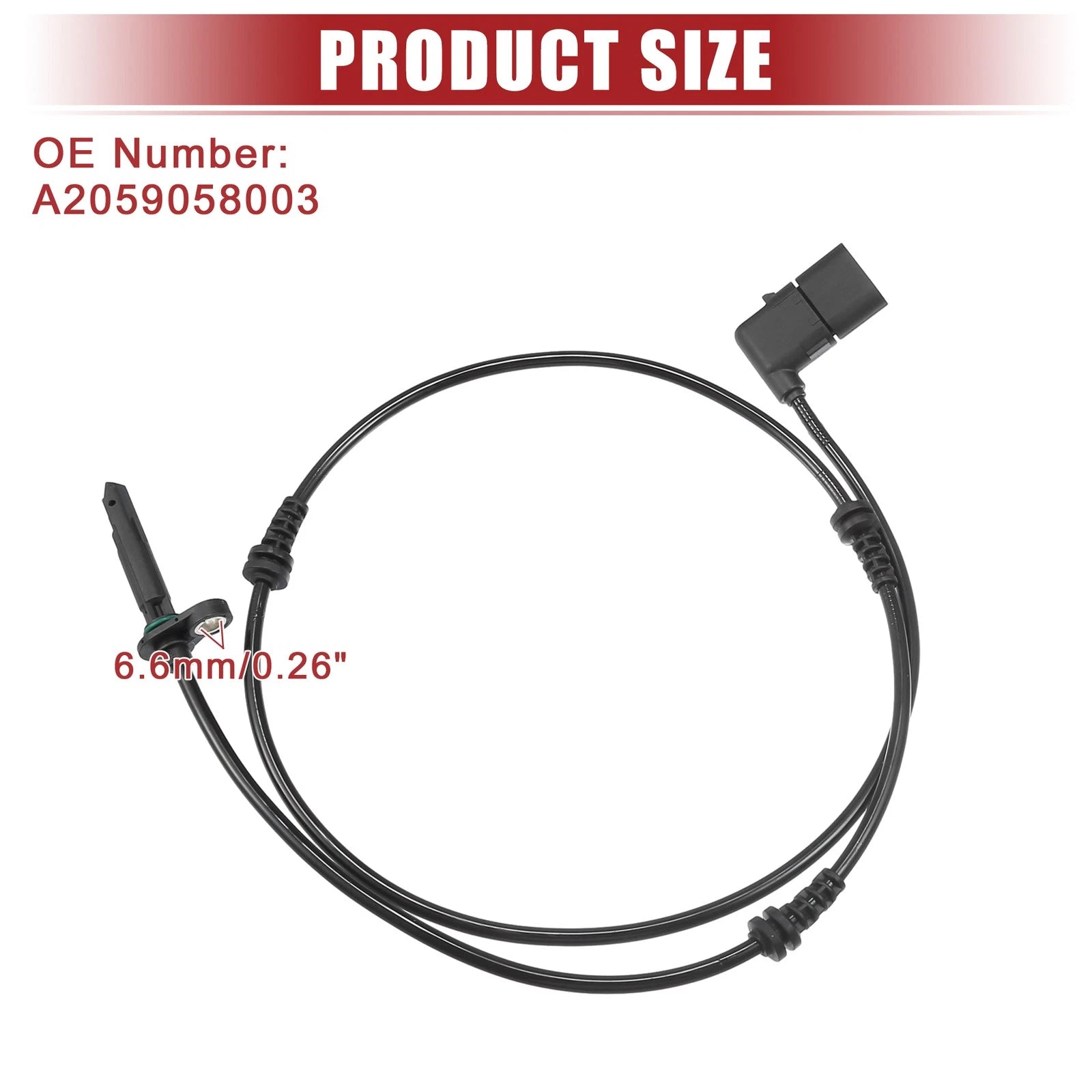 Front Right ABS Wheel Speed Sensor for Mercedes-Benz C350e C300 (2016–2019) NO.A2059058003