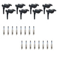 Set of 8 Ignition Coils & 16 Spark Plugs for Dodge Durango V8 (2004–2009)