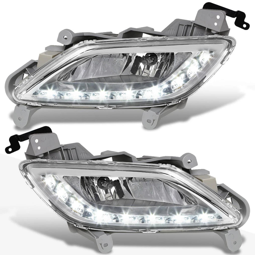Clear Lens Fog Light with LED Day Running Lamp for Hyundai Veloster (2012–2016)
