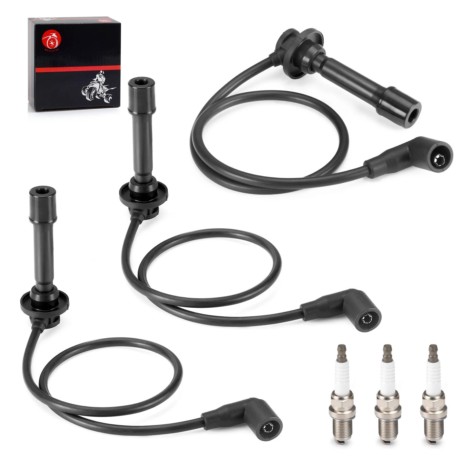 Spark Plug Wire Kit 21150-0013 for Kawasaki Mule PRO FXT FX FXR (2015–2023)