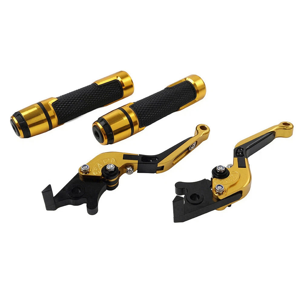 Pair Brake Clutch Lever Handlebar Grip Set for Yamaha YZF R1 R6 (2000–2023)