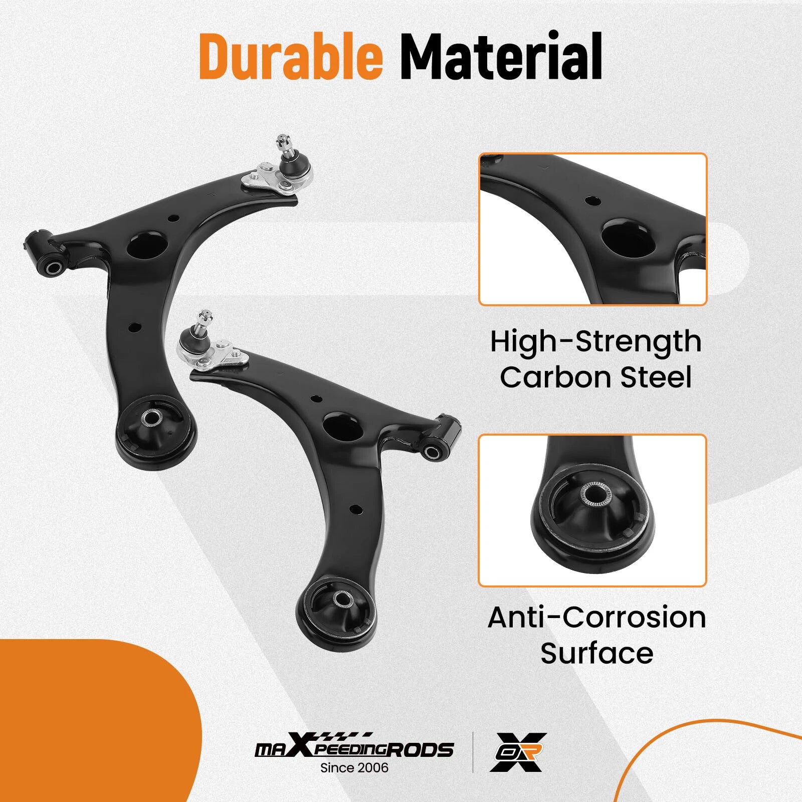 Front Lower Control Arms & Tie Rods & Sway Bar Links for Toyota Corolla (2014–2019)