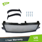 Front Grille for Chevrolet Silverado 1999-2002, Tahoe/Suburban 2000-2006, Glossy Black