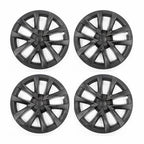 Set of 4 Wheel Cover Hub Caps for Tesla Model 3 (2017–2023) Matt Black