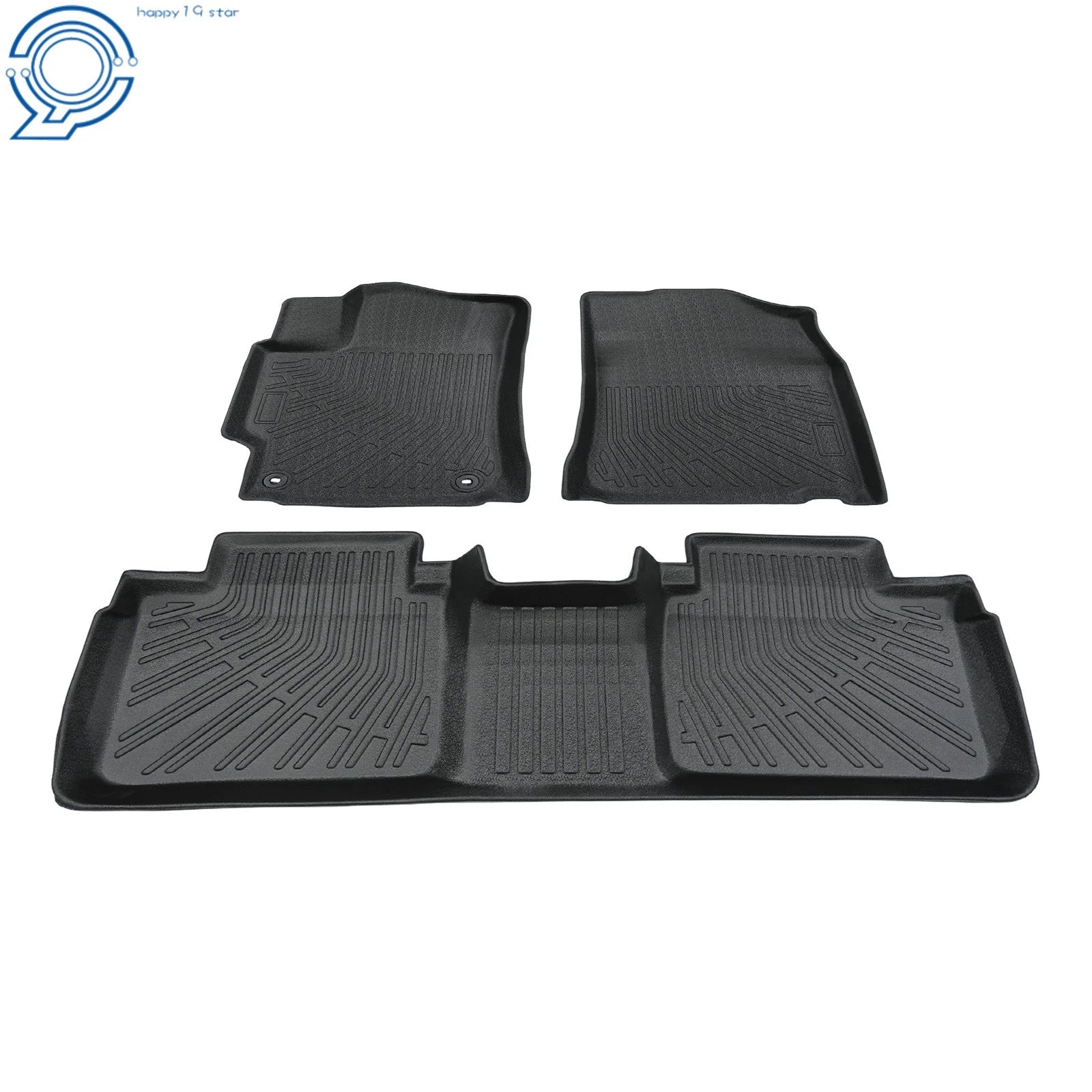 Set of 3 TPE Floor Mats for Toyota Camry (2007–2011) All Weather Black