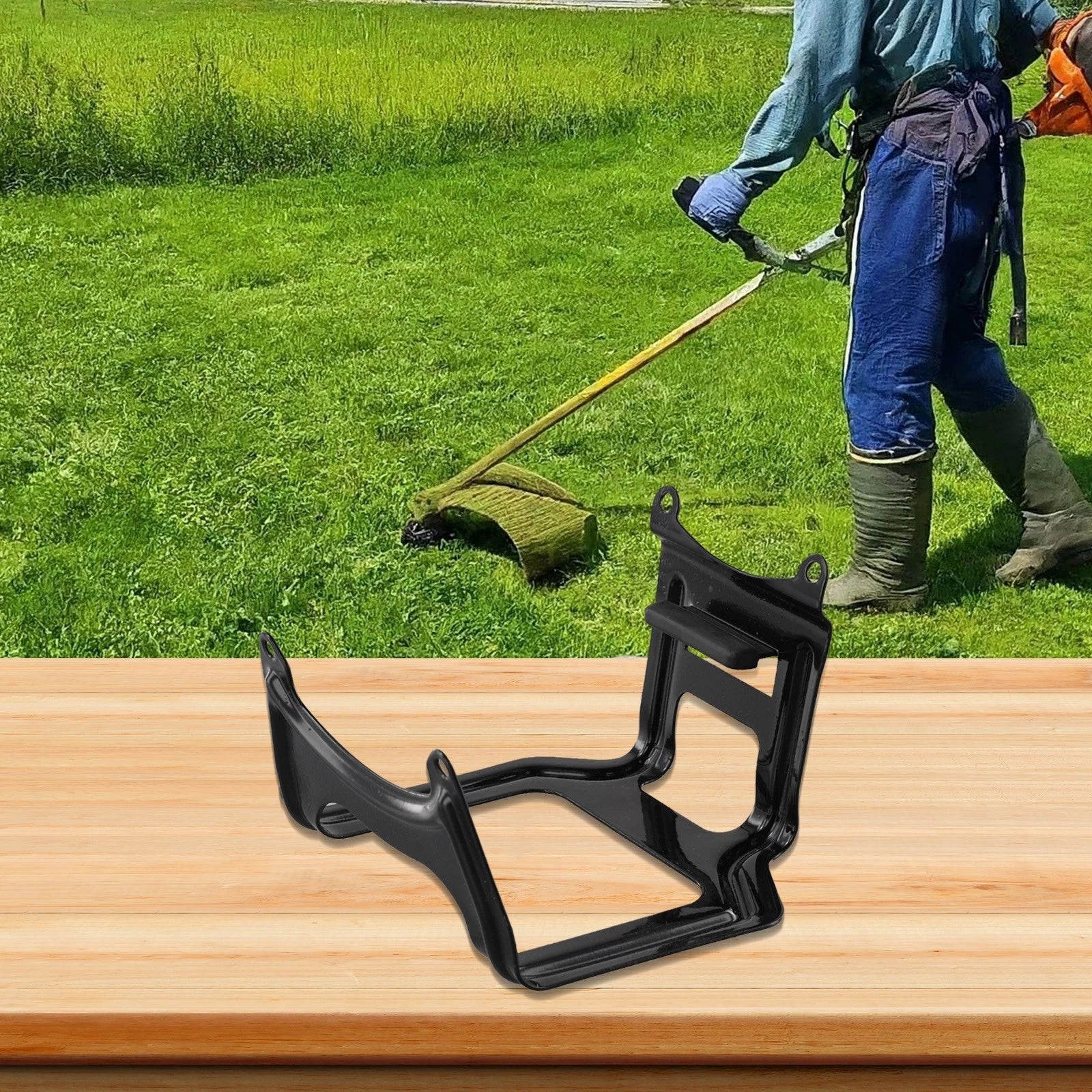 Fuel Tank Holder Stand for Lawn Care Equipment