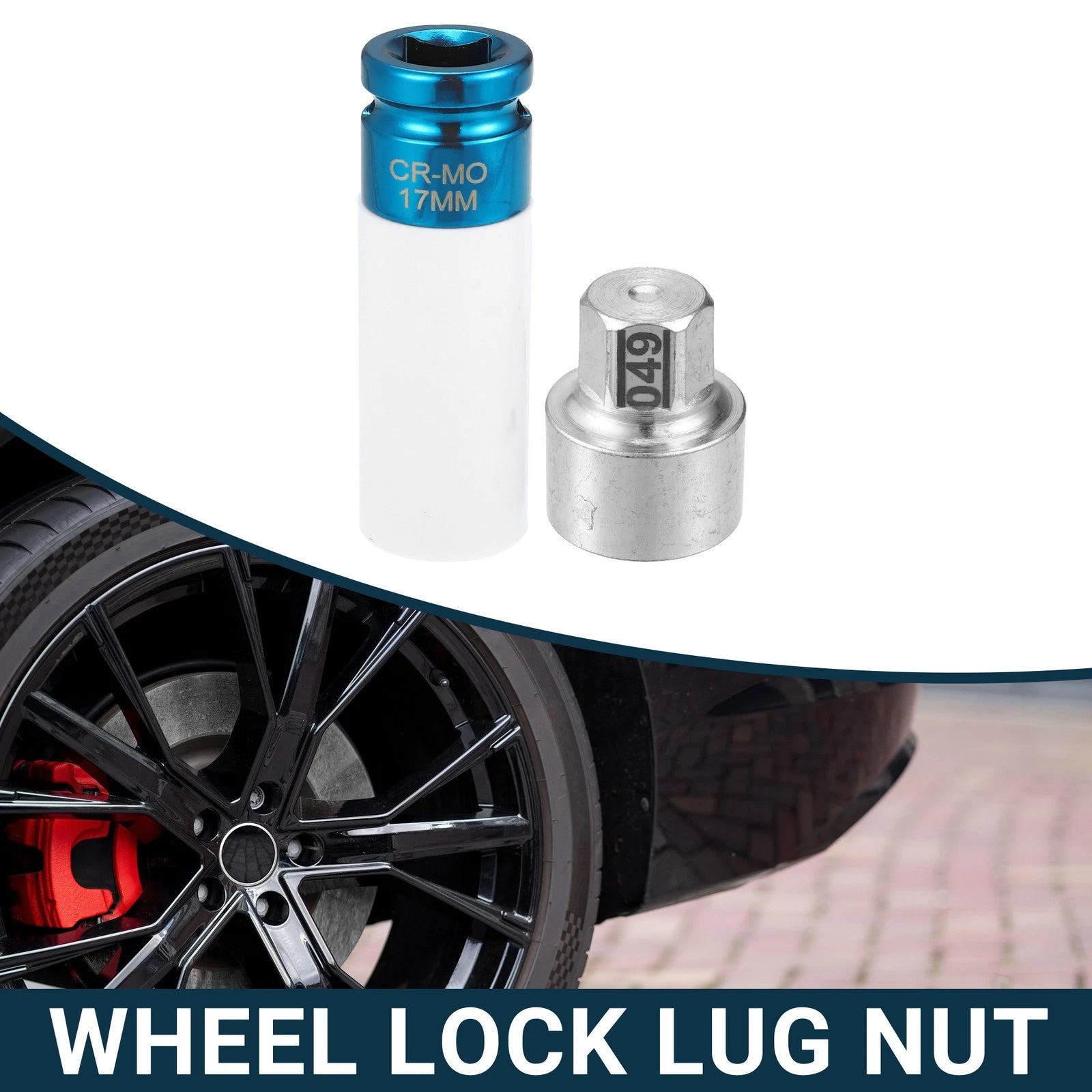Set of 1 Type 049 Wheel Lock Lug Nut for BMW 