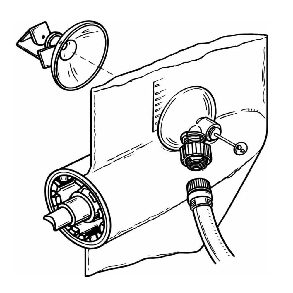 Engine Cooling Flusher for Boats (Stainless Steel, 16mm Hose Port)