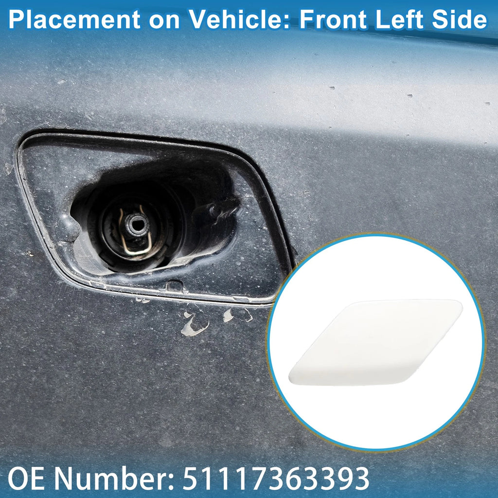 Front Left Washer Nozzle Cover Cap No. 51117363393 for BMW 428i (2014–2016)