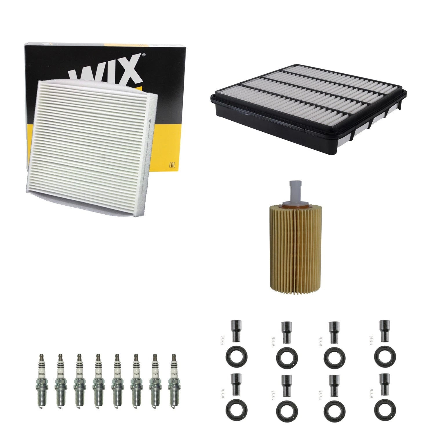 Denso Tune Up Kit Set of 8 NGK Iridium IX Spark Plugs for LX570 Sequoia (2008–2021)