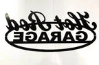 Vintage Hot Rod Garage Metal Sign Script for Universal (No Year)