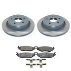 DuraGo Rear Rotors & TRW Pro Semi-Metallic Disc Brake Pad Kit for Ram 1500 Classic (2019–2023)
