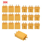 20pcs XT30 Connectors for RC Boat Chargers (Lipo Battery Wiring)
