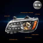 Left Side LED DRL Projector Headlight for Chrysler 300 (2011–2014)