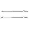 2X Hood Springs with Clips for Case Magnum Tractors (D1968168C3)