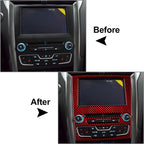 Carbon Fiber GPS Navigation Panel Cover Trim for Ford Fusion Mondeo (13-19)