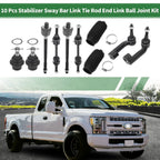 10X Front Suspension Kit Tie Rod Ends Sway Bar Link Ball Joint for Ford F-150 (2004–2023)