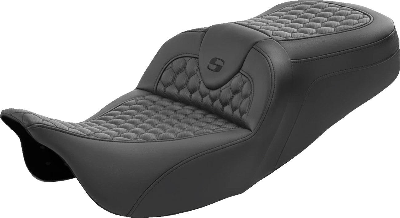 SADDLEMEN RoadSofa Seat for FL (2008–2024) Honeycomb without Backrest 808-07B-189
