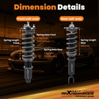 Coilovers 24 Click Damper Struts for Honda Accord (1990–1997)