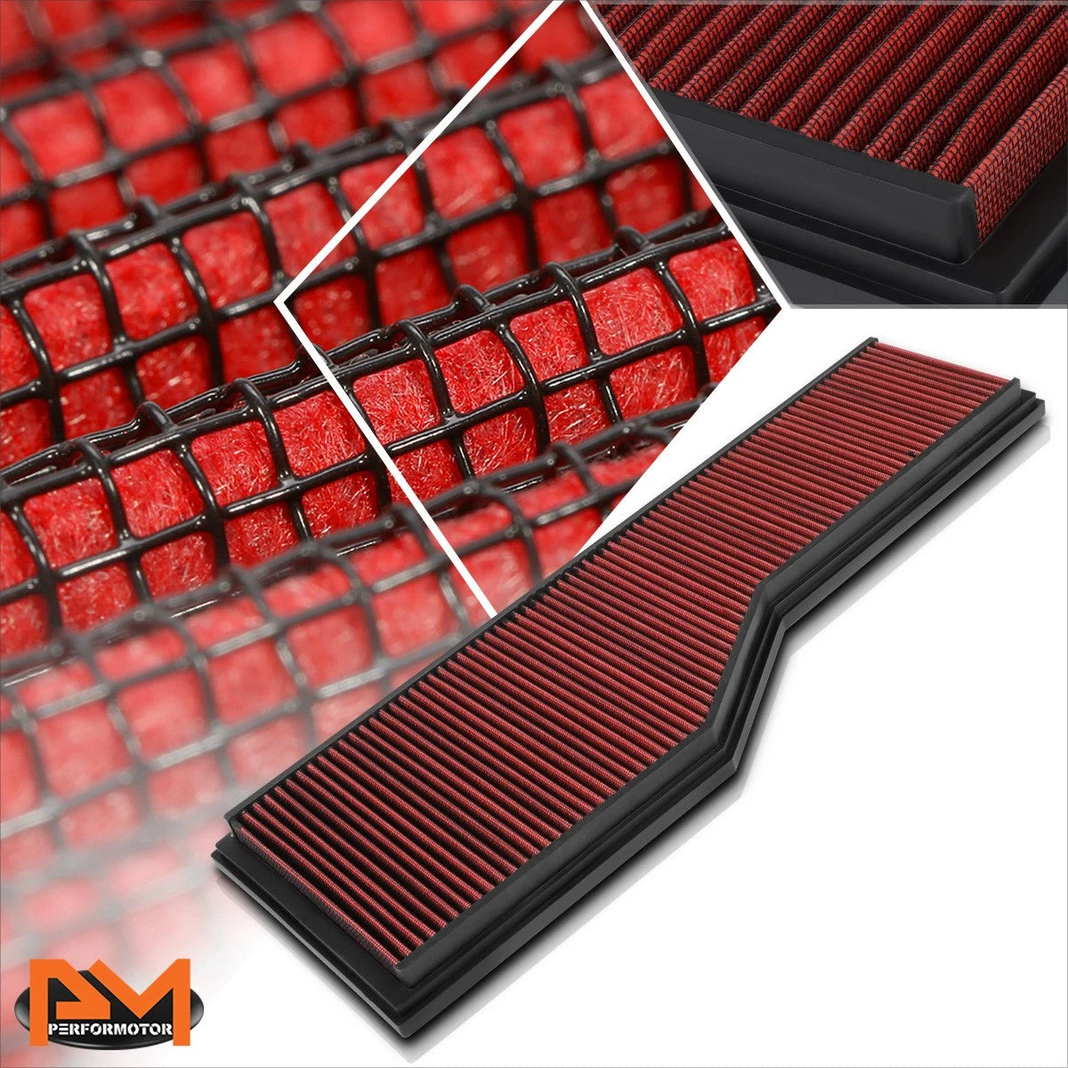 Reusable multilayer high flow air filter for Porsche 911 (1999–2008)