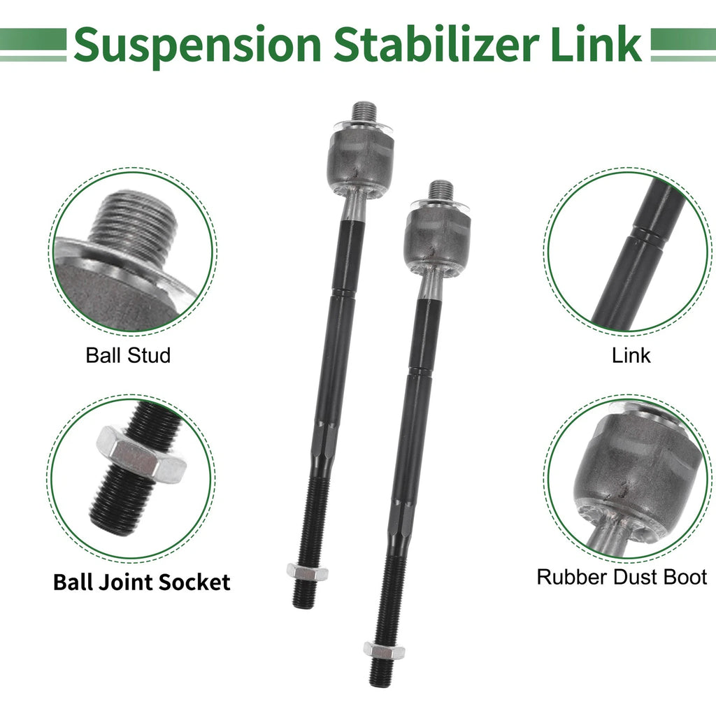 6pcs Front Suspension Kit Tie Rod End for Ford Explorer (No.EV800893/ES800952)