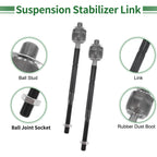 6pcs Front Suspension Kit Tie Rod End for Ford Explorer (No.EV800893/ES800952)