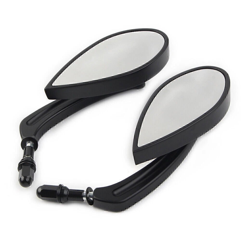 8MM Rear View Mirrors Pair for Harley Touring, Street, Road Glide