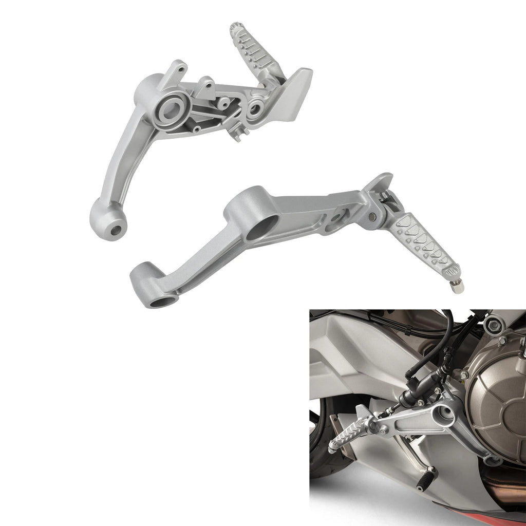 Footpegs Footrests w/ Mount Bracket Kit for Aprilia RS660 (2021–2025)