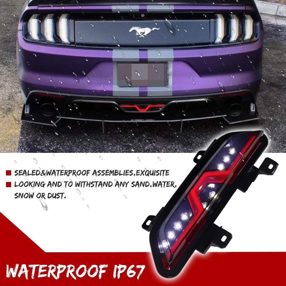 Smoked Lens LED Rear Fog Lamp for Ford Mustang (2015–2017)