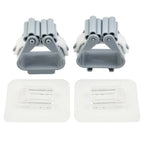 2 Pcs Mount Clamp for Upgraded Aerials (ABS Grey)