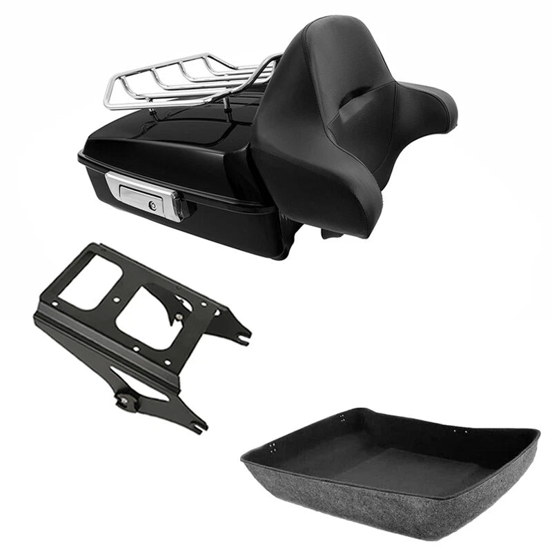 Chopped Trunk Rack Backrest for Harley Touring Street Glide (2009–2013)