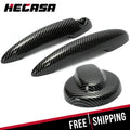 Carbon Effect Gas Tank Cap & Door Handle Covers for MINI R55 R56 (2007–2013)