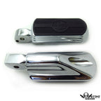 Chrome Skull Rubber Footpeg for Suzuki Intruder 1400/Boulevard S83 (1995–2008)
