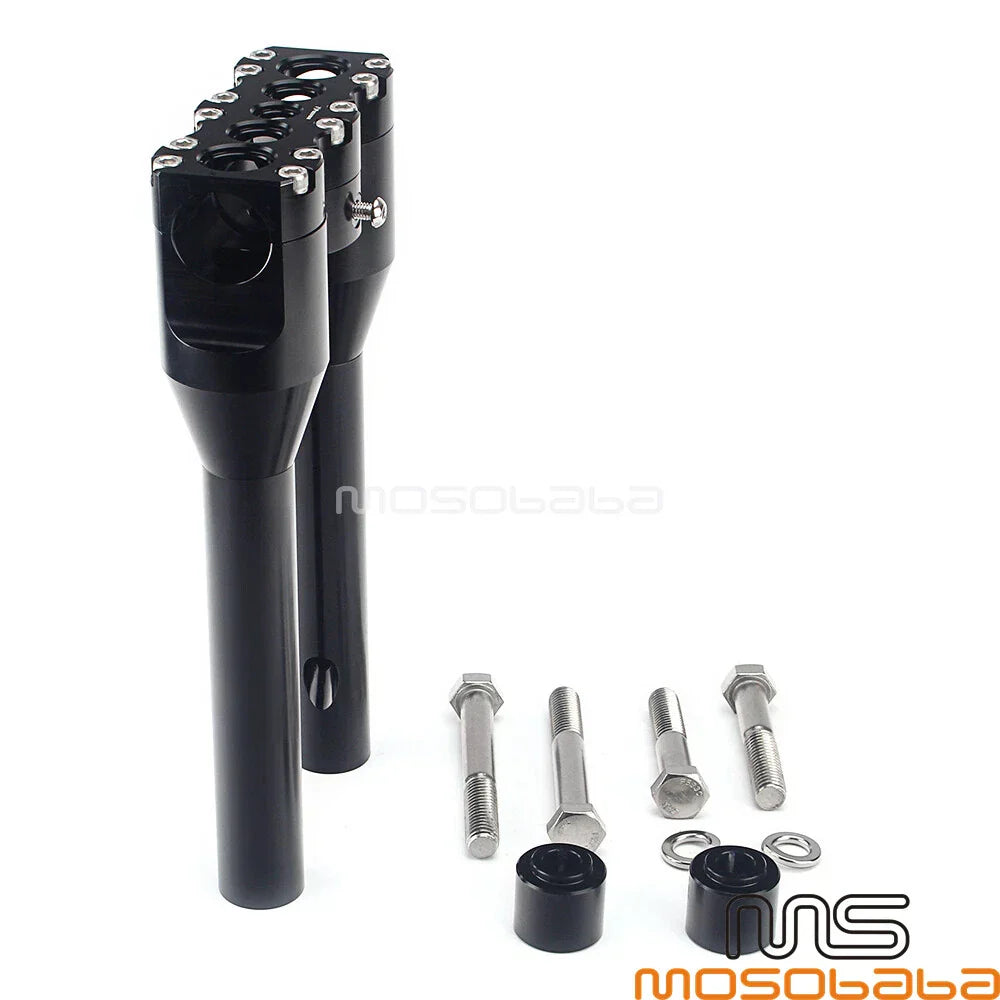 10" Upright Handlebar Riser for Harley Dyna Softail Sportster XL 883/1200 (2004-2023)