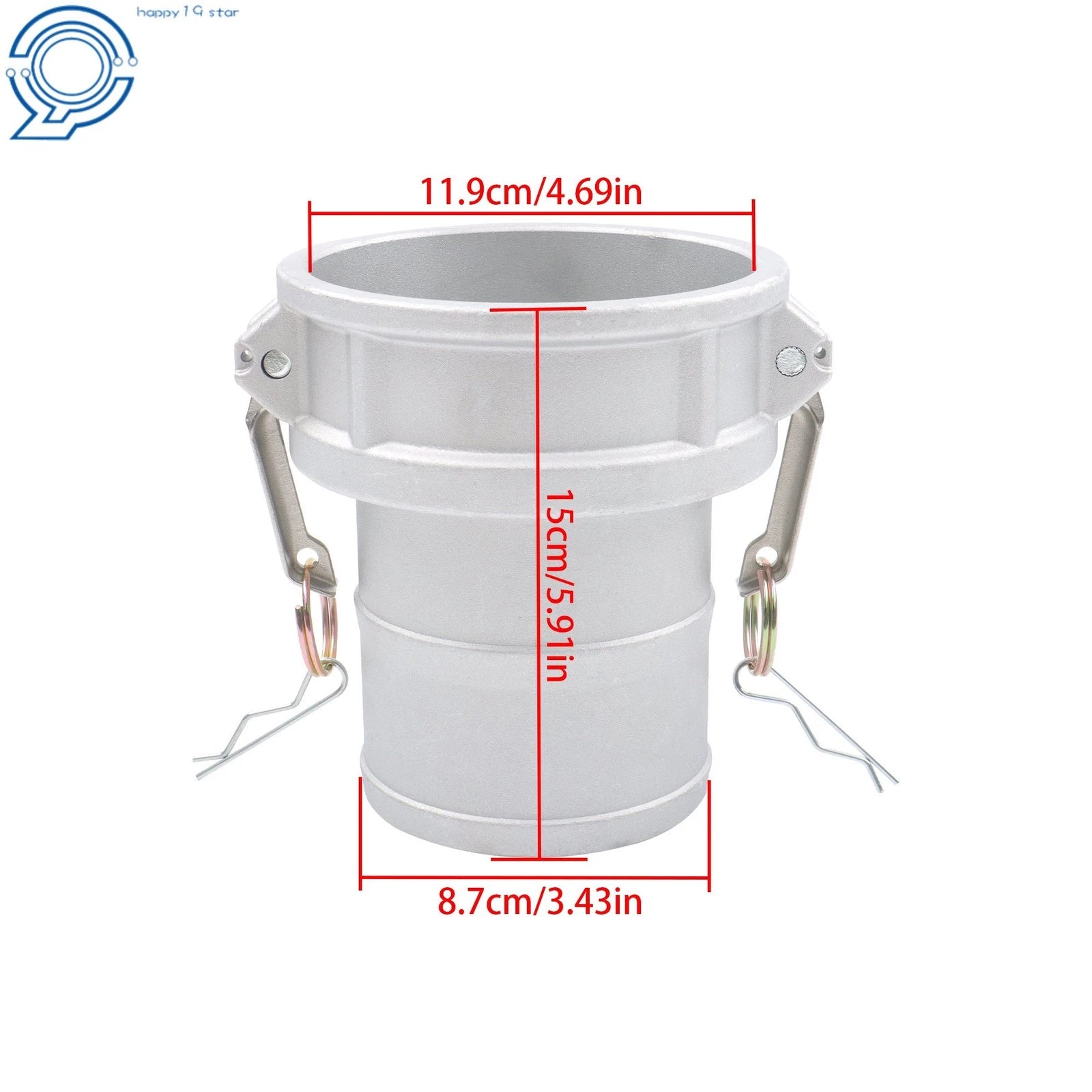 Aluminum Type C Cam and Groove Hose Fitting for Make Model