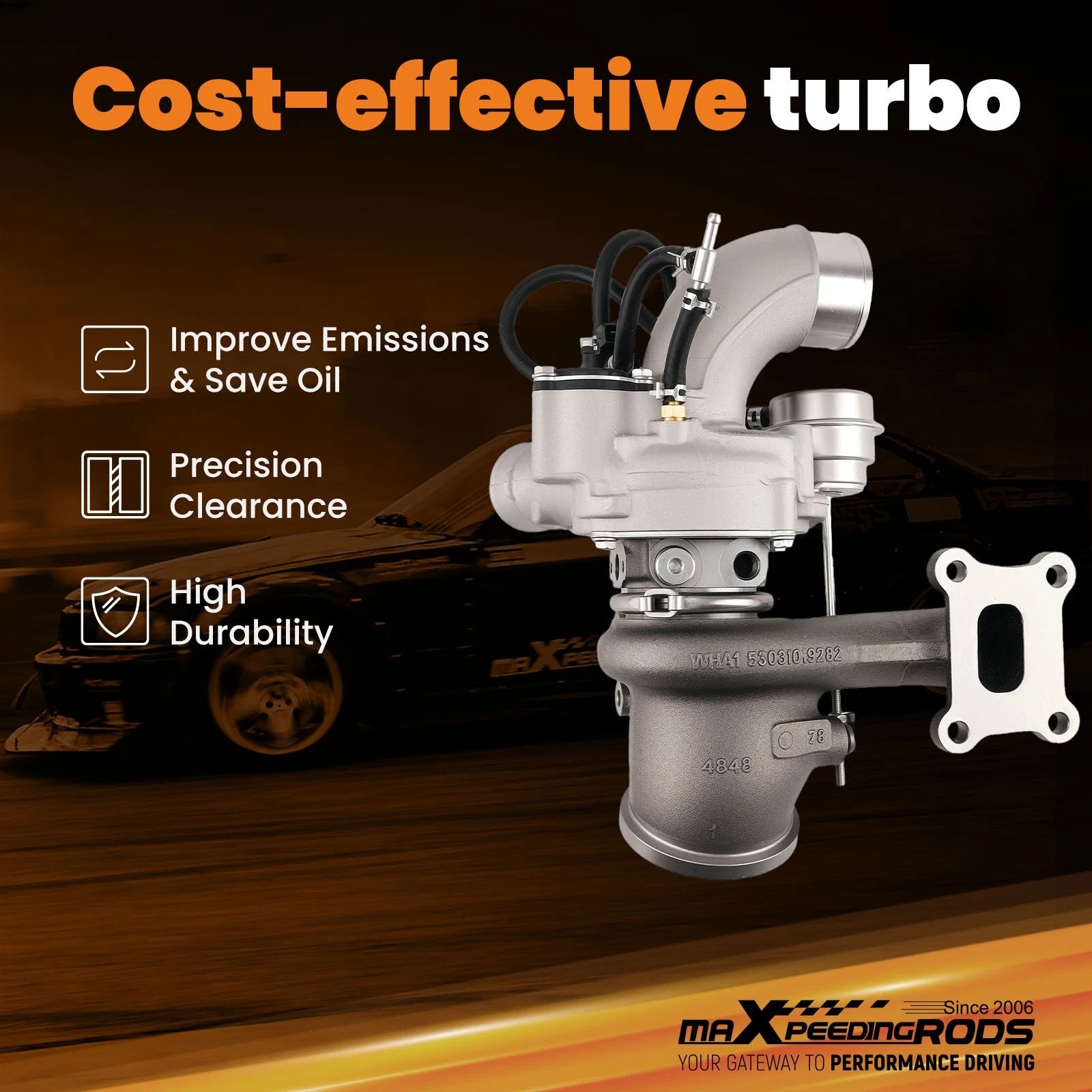 Turbo Kit with Intercooler for Lincoln Ford 2.0L (2013–2016) MKZ MKC Focus Taurus Escape