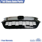 Front Bumper Grille for Honda HR-V (2019-2022) Silver Chrome