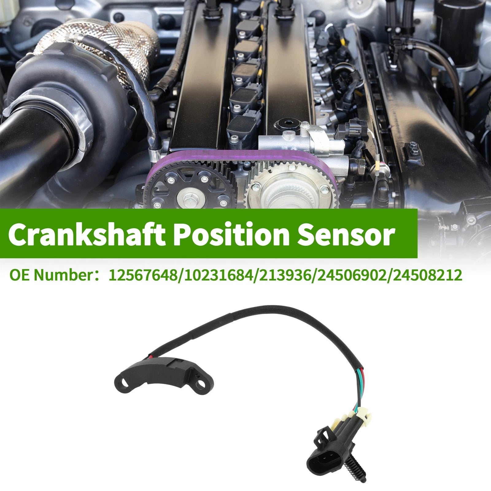 Crankshaft Position Sensor for Chevrolet Malibu Base (1997–2003) No. 12567648