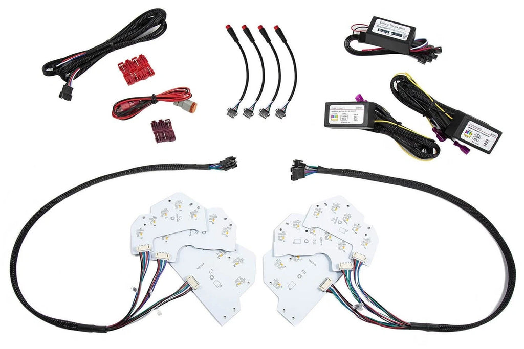 Multicolor DRL LED Boards RGBW for 2018–2023 Ford Mustang