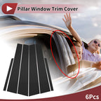Set of 6 Door Pillar Window Trim for KIA Rio (2006–2011) Black
