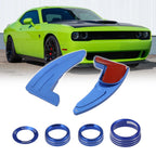 Set of 2 Steering Wheel Shift Paddle Extensions for Dodge Charger Challenger (2015–2023) - Blue