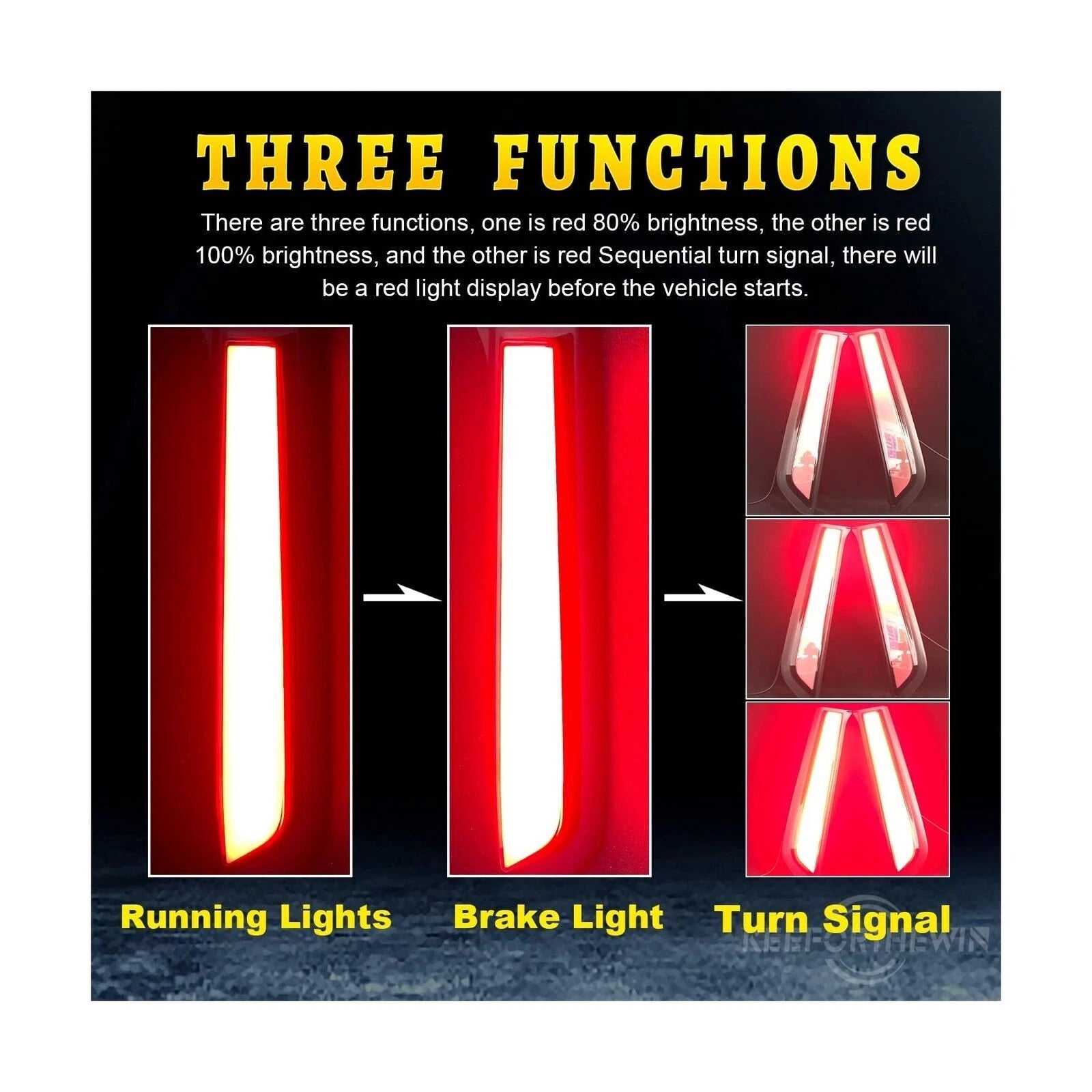 LED Smoke Rear Pillar Tail Lights for Toyota 4Runner (2010–2023)