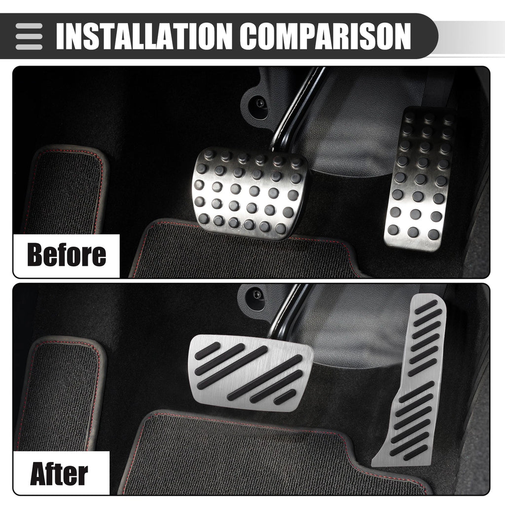 Set of 2 Brake Accelerator Pedal Covers for Chevrolet Camaro 