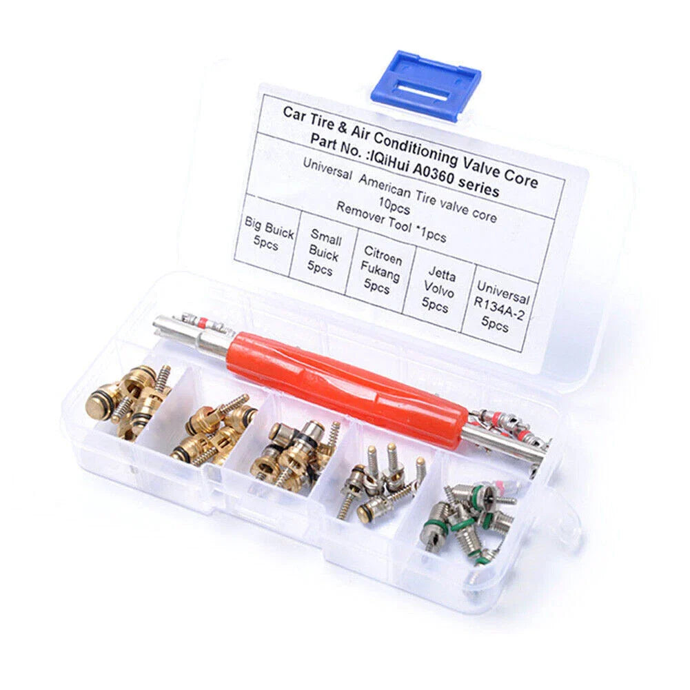 36Pcs R134A A/C Valve Cores for Auto Air Conditioning