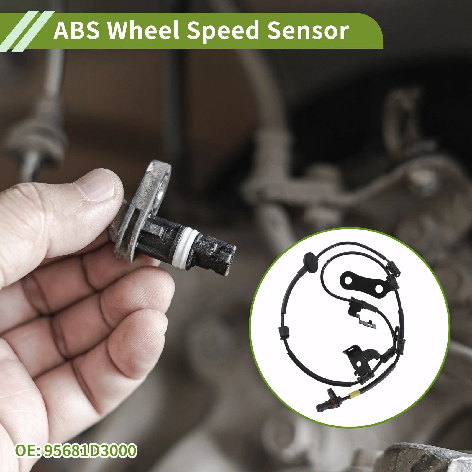 ABS Wheel Speed Sensor No. 95681D3000 for Hyundai Tucson (2015–2017)