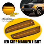 Side Marker Signal Light Pair for Jeep Cherokee (1997–2001) Amber
