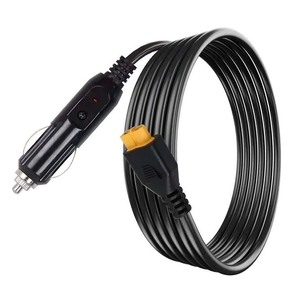 2m 18AWG XT60 Female to Car Socket Cable for Portable Power Stations