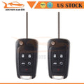 2X Keyless Key Fob Remote Case Shell for GMC Terrain Chevrolet Sonic (2010–2019)